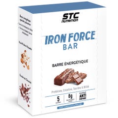 Stc Nutrition Iron Force Barritas De Chocolate Praline Arroz Inflado 5x50 g