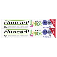 Fluocaril Junior Dentífrico 6-12 Años Gel Burbuja 2x75ml