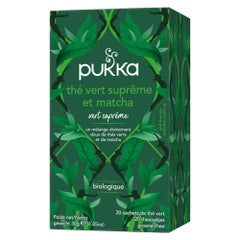 Pukka Tés energéticos y vitales - Té verde Suprême matcha x 20 sobres