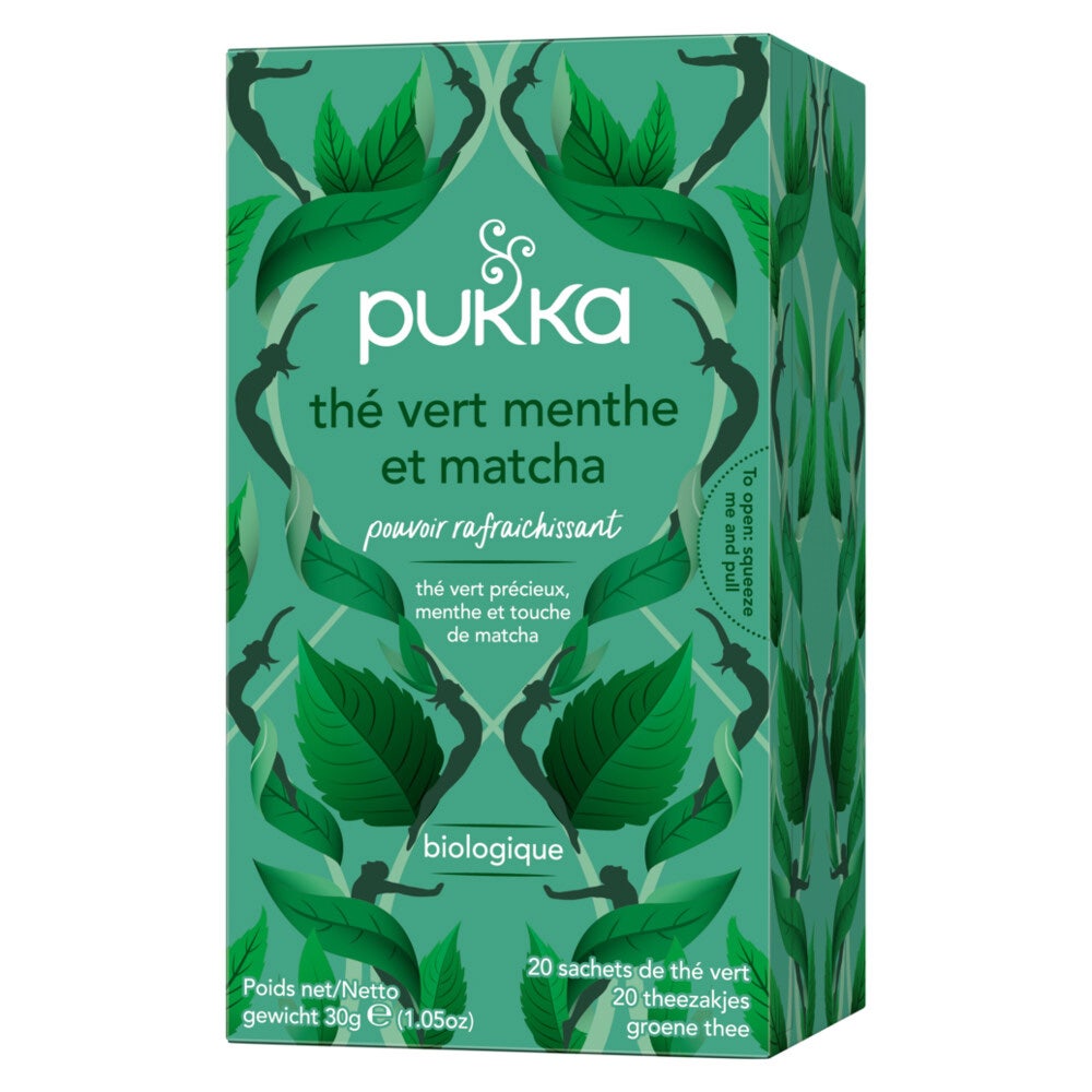 Pukka Té Verde Matcha Menta Ecológico 20 sobres