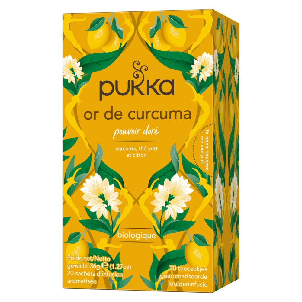Pukka Tés para la movilidad y las articulaciones - Turmeric gold x 20 sobres