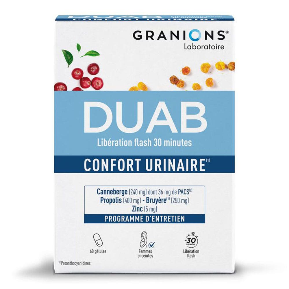 Granions Duab bienestar urinario 60 Gélulas