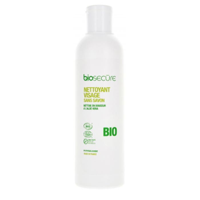 Bio Secure Gel limpiador facial ecológico sin jabón 250 ml