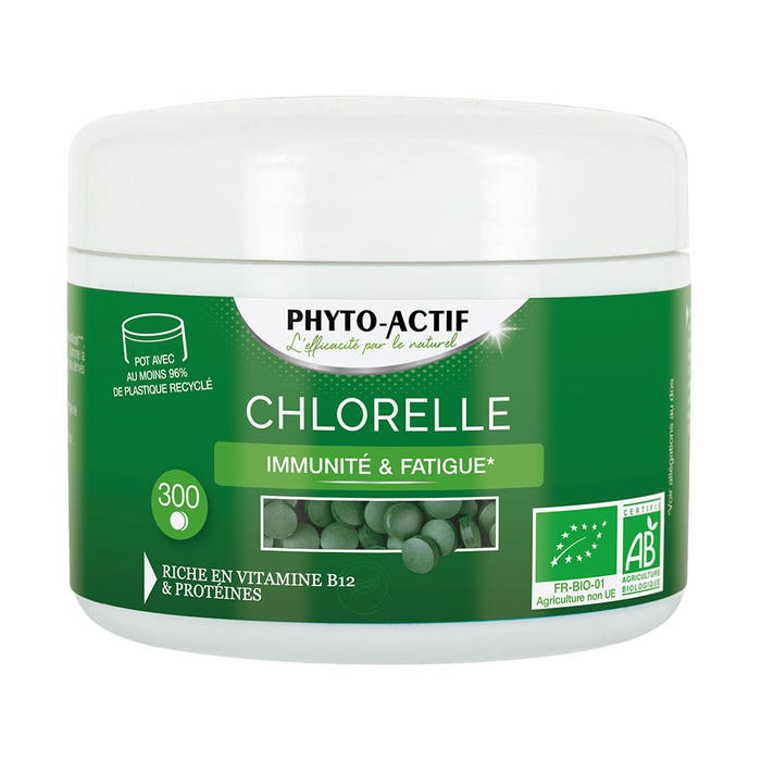 Chlorella Ecocert 300 Comprimidos Phyto-Actif