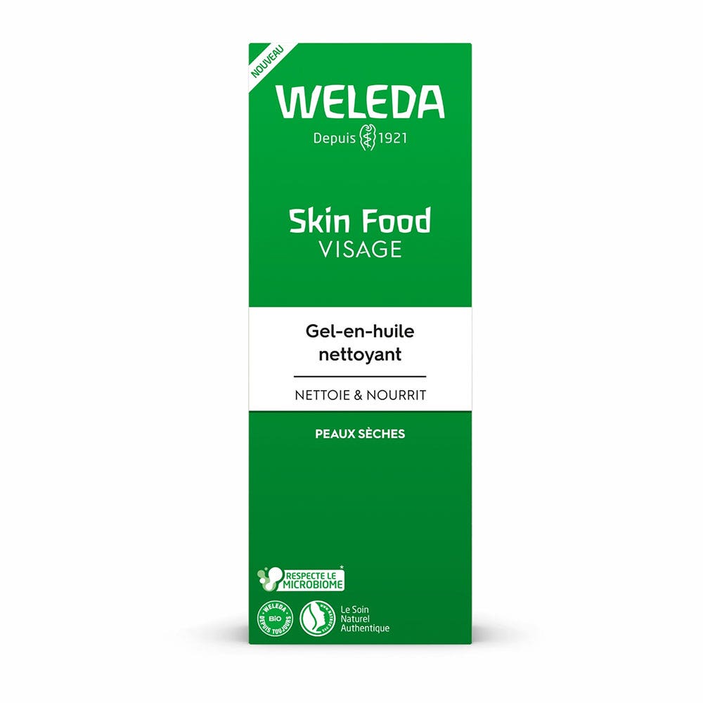 Weleda Skin Food Gel-en-huile Nettoyant Visage 75ml Skin Food Peaux Sèches Weleda Nettoyant Visage Piel seca 75 ml