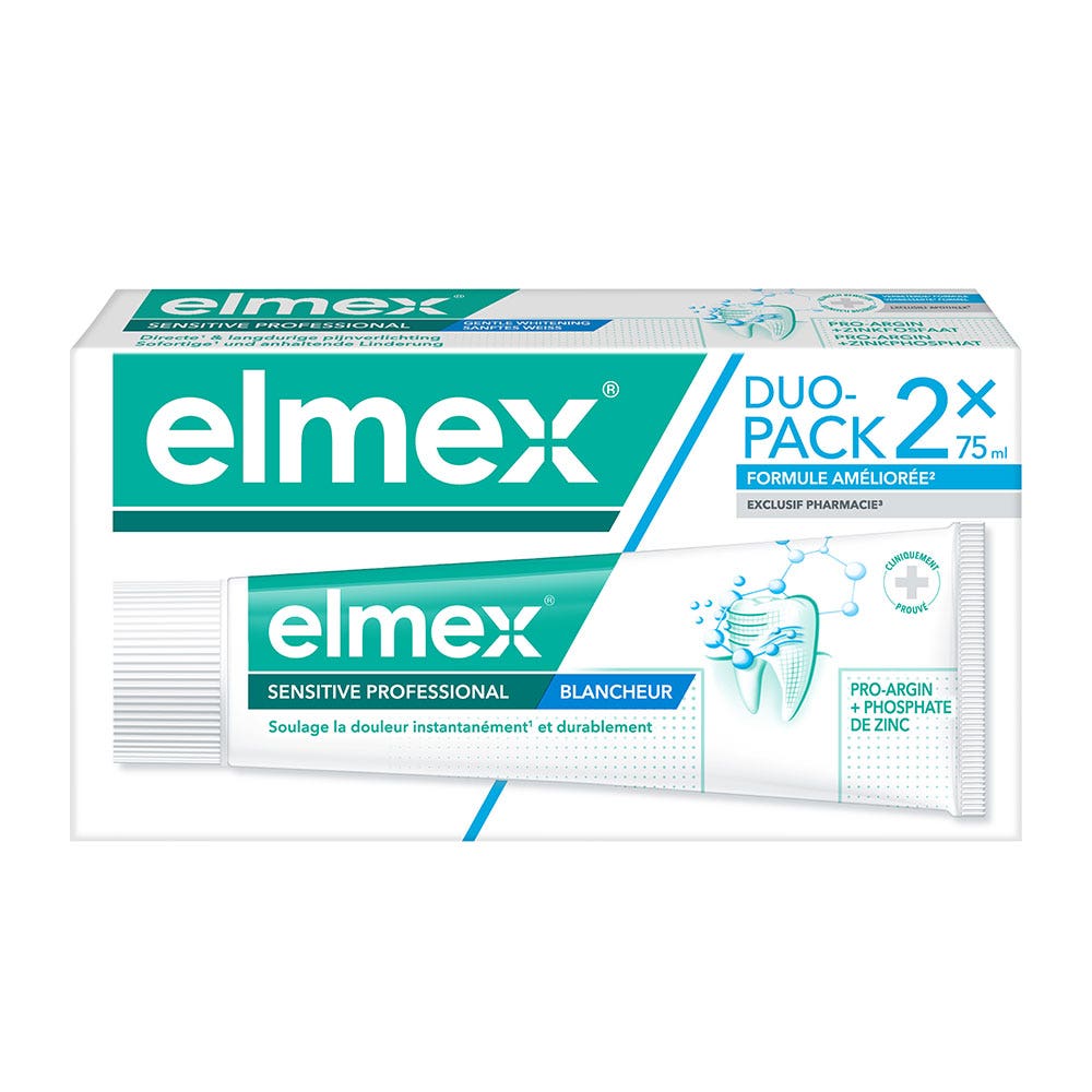 Elmex Sensitive Professional Pasta dentífrica blanqueadora 2 x 75 ml
