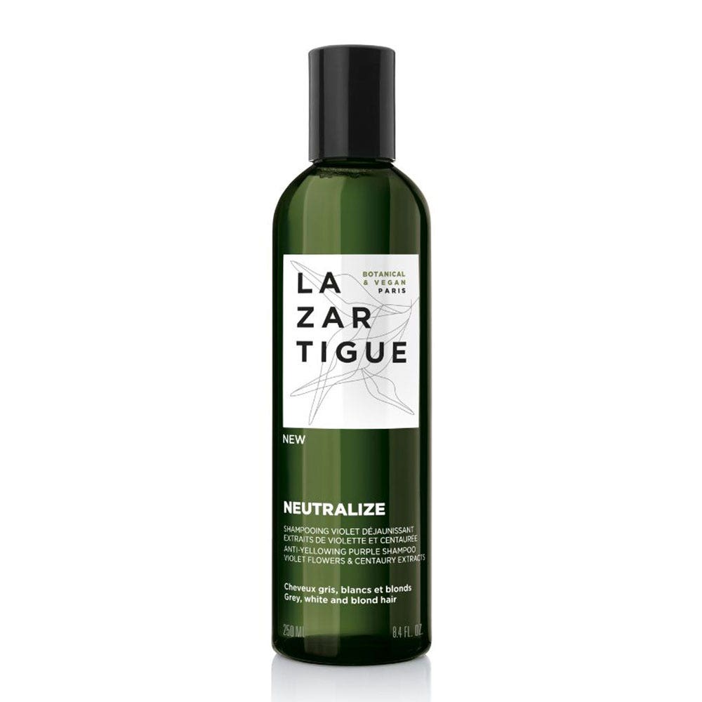 Lazartigue Neutralize Champú violeta matizador cabello gris, blanco y rubio 250ml