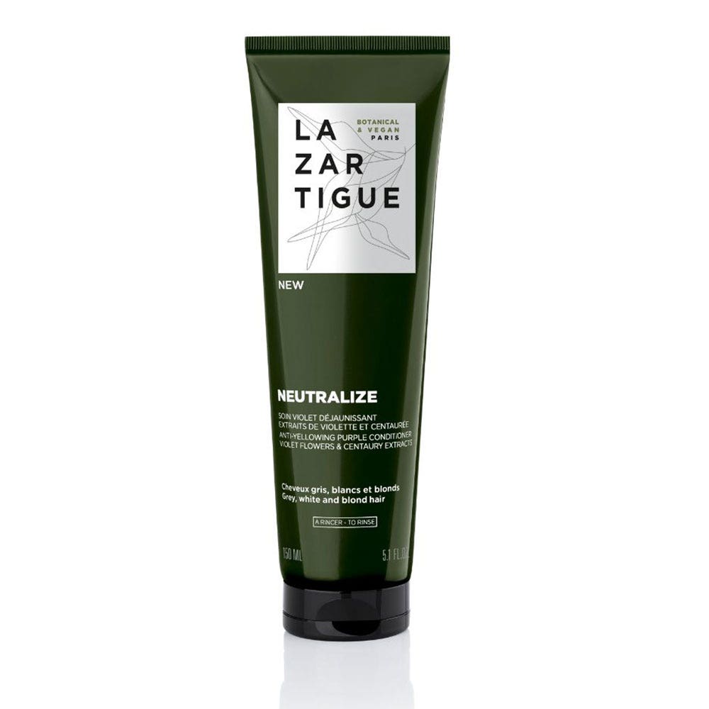Lazartigue Neutralize Acondicionador violeta matizador cabello gris, blanco y rubio 150