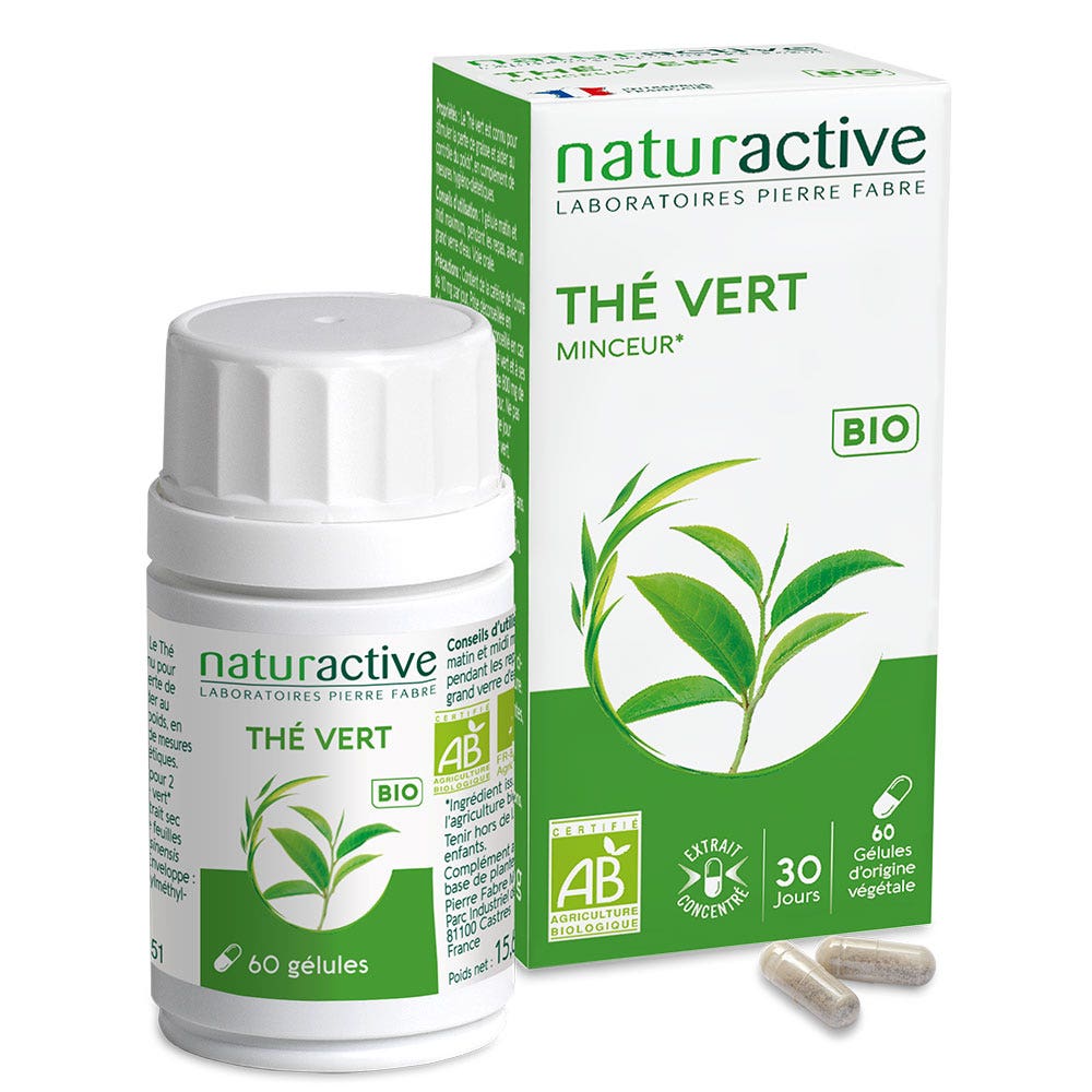 Naturactive Té verde ecológico 60 cápsulas