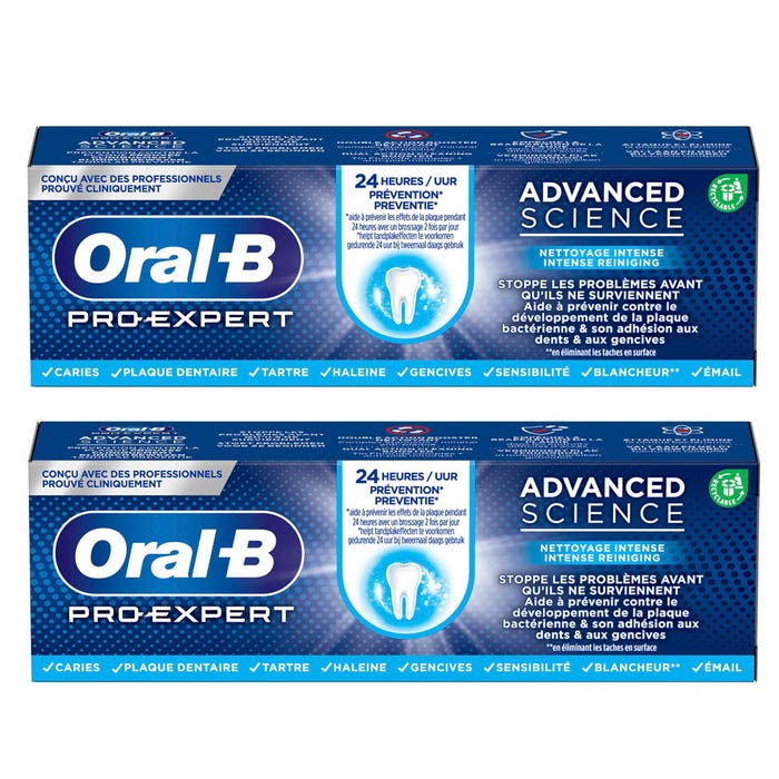Oral B Oral B Pro Expert Pack Protect 24h 2x75ml Easypara oral-b-oral-b-pro-expert-pack-protect-24h-2x75ml-easypara