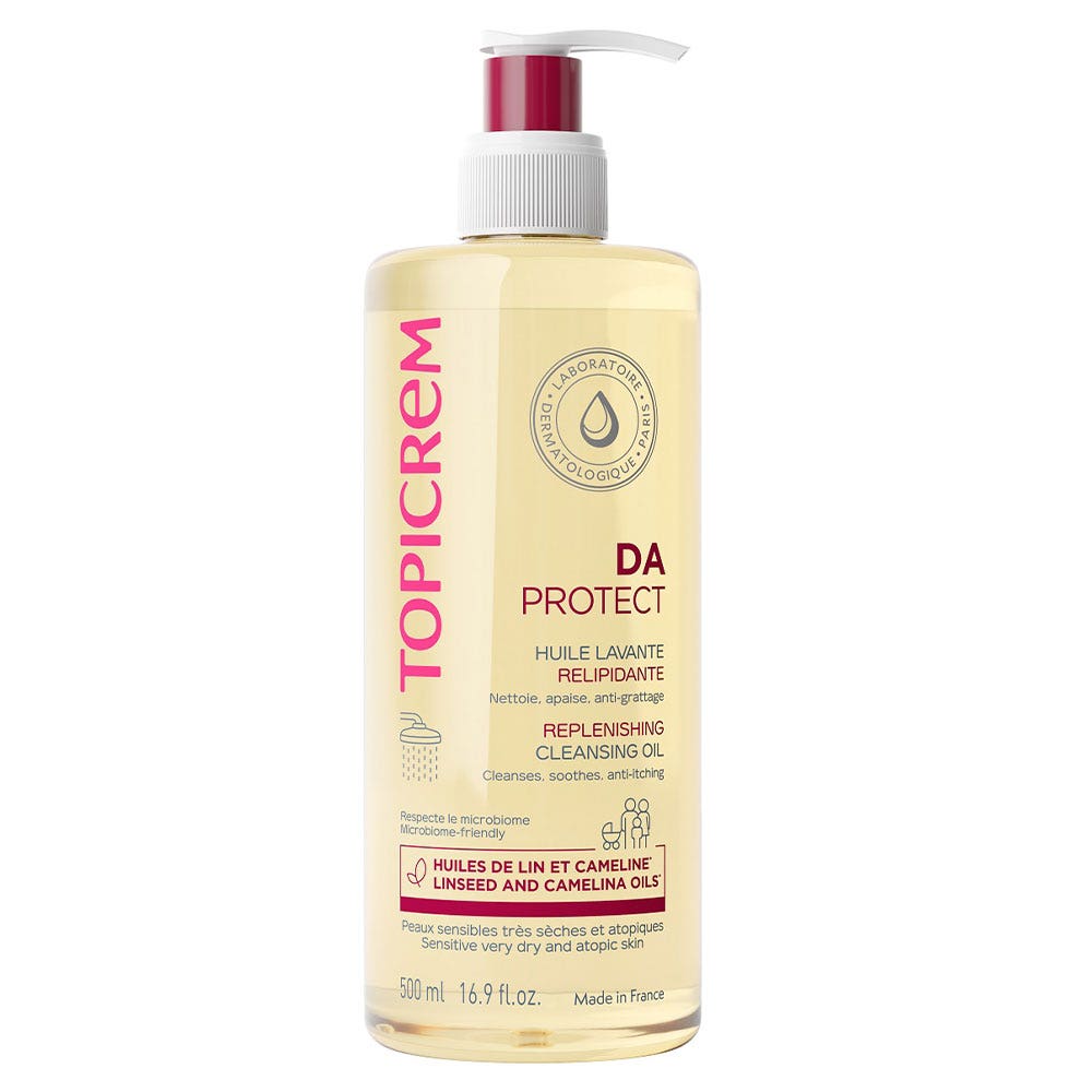 Topicrem Da Protect Aceite limpiador regenerador piel sensible muy seca y atópica 500 ml