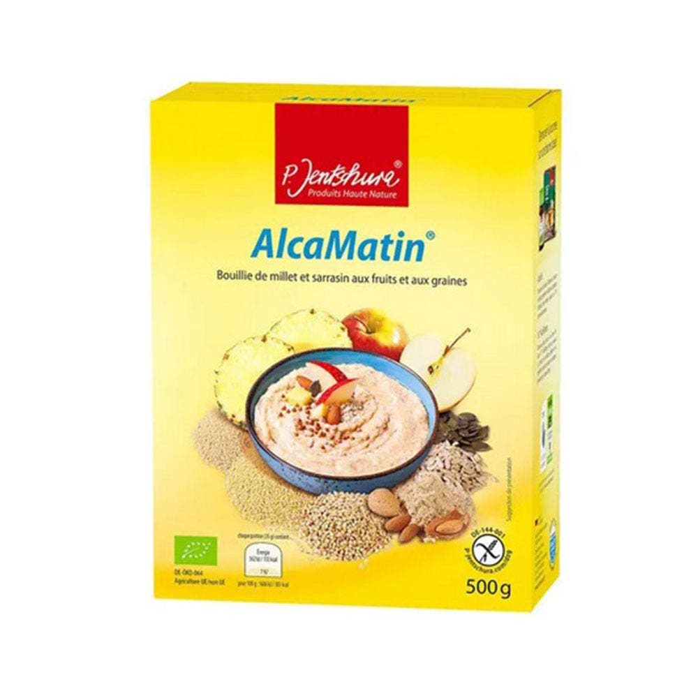 P.Jentschura AlcaMatin Gachas de mijo y trigo sarraceno con fruta y semillas 500g