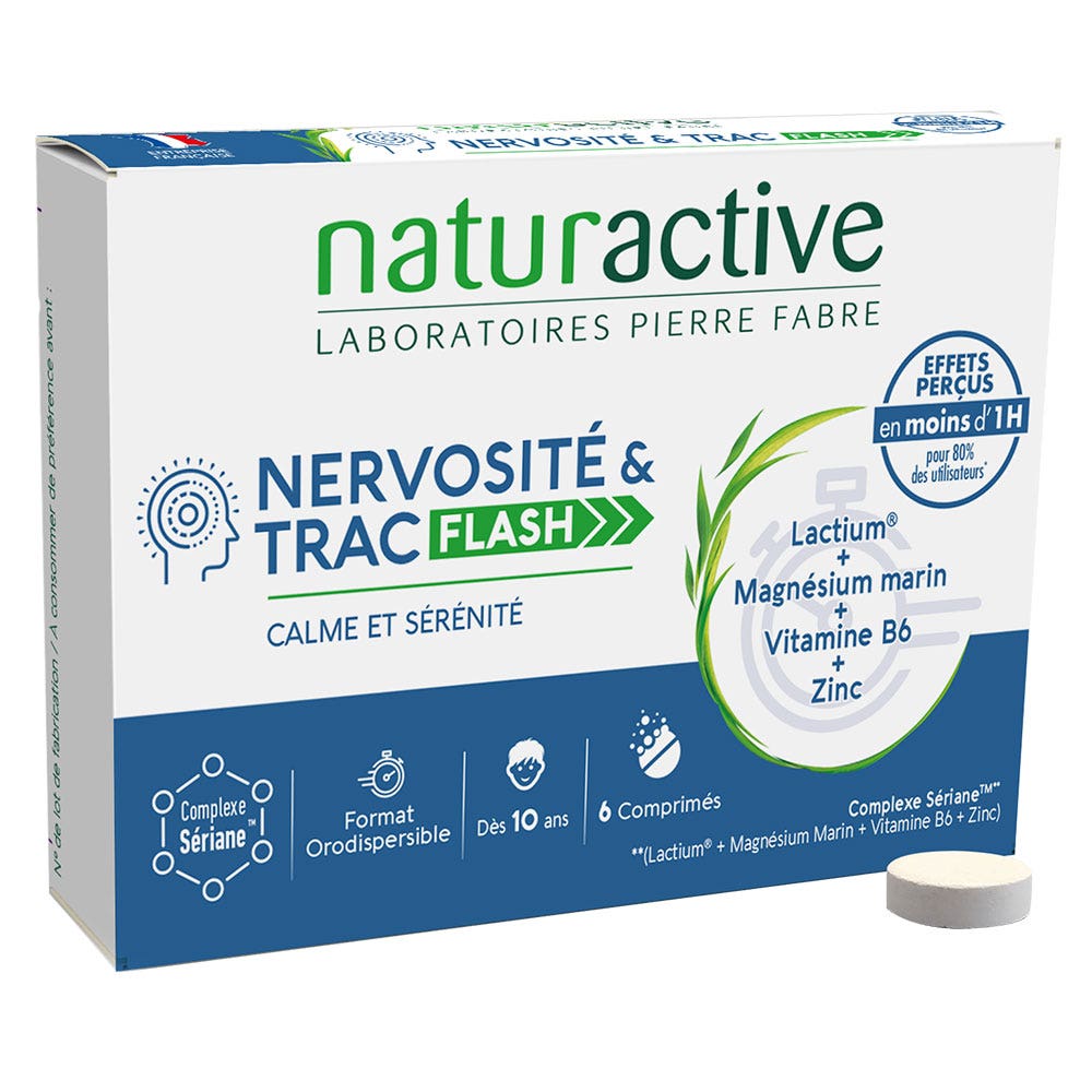 Naturactive Nerviosismo y miedo escénico Flash 60 cápsulas