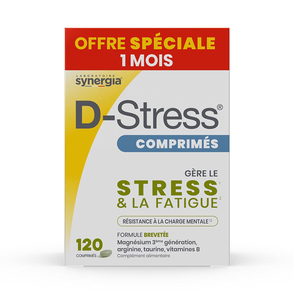 Synergia D-Stress fatiga 120 comprimidos
