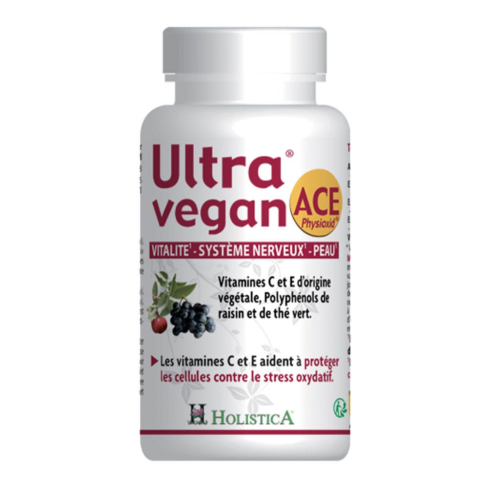Holistica Ultra Vegan Vitalidad Sistema Nervioso Piel ACE Physiodix 40 cápsulas