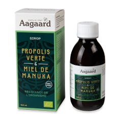 Aagaard Propolis Verte Jarabe de Propolis y Miel de Manuka ecológicos 150 ml