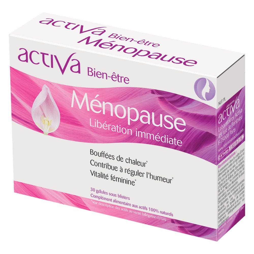Activa Bienestar Menopausia Liberación Inmediata 30 cápsulas