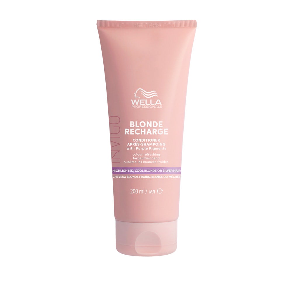 Wella Professionals Invigo Blonde Recharge Acondicionador Revitalizador Color Rubio Frío 200ml