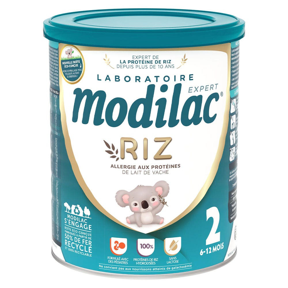 Modilac Arroz Leche en polvo 2 Expert 6 a 12 meses 800g