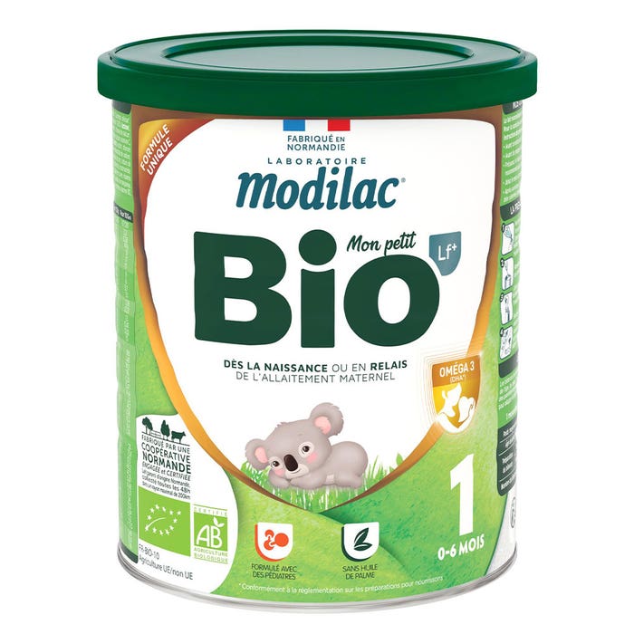 Expert 1 Leche en polvo bio 800g Bio 1 0 à 6 Mois Modilac