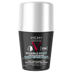 Vichy Hombre Invisible Resist Desodorante Hombre Antitranspirante Eficaz 72h Control Eficaz 50ml