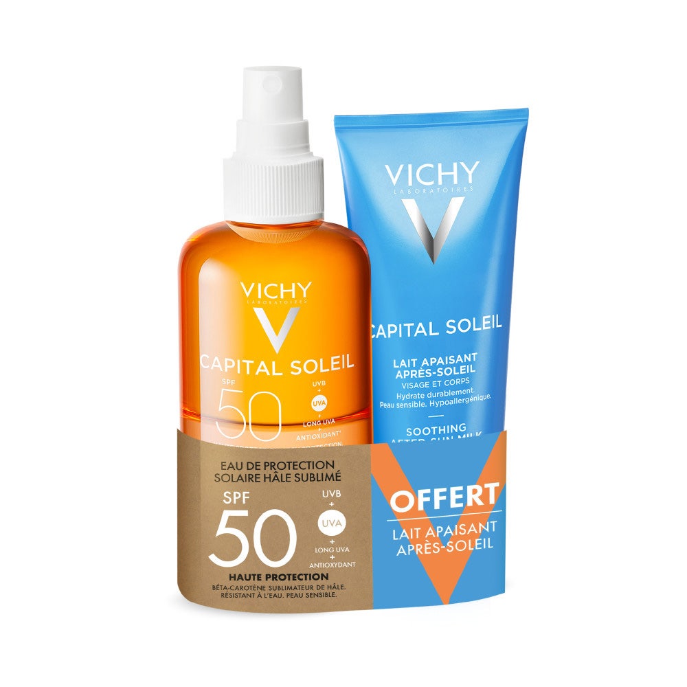 Vichy Capital Soleil Agua De Proteccion Solar Bronceado Sublime Spf50 + Aftersun Gratis