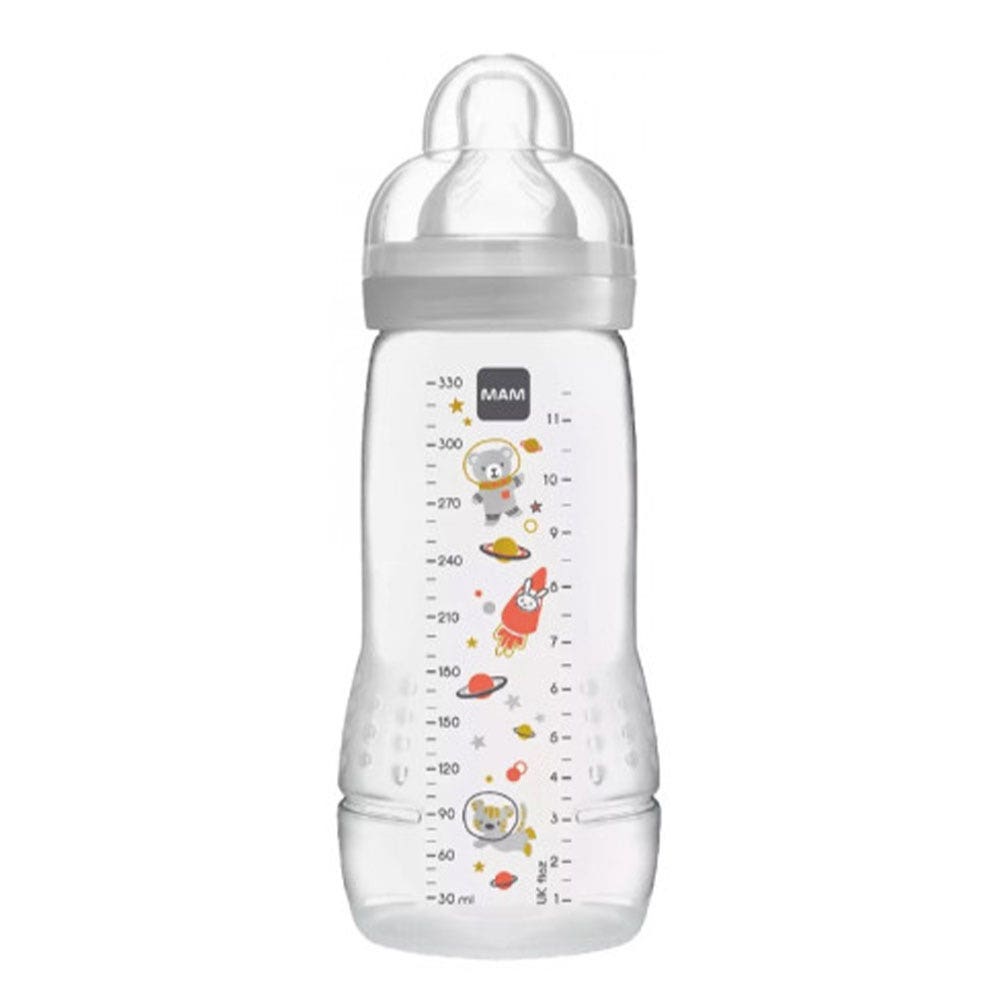 Mam Biberón de plástico flujo x 2ª edad 6 meses+ 330 ml