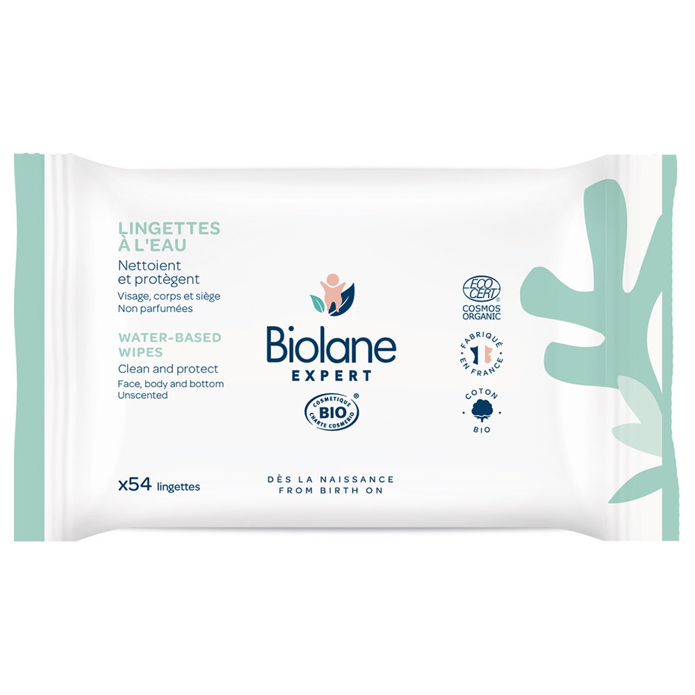 Biolane Experto Toallitas limpiadoras pieles sensibles x54