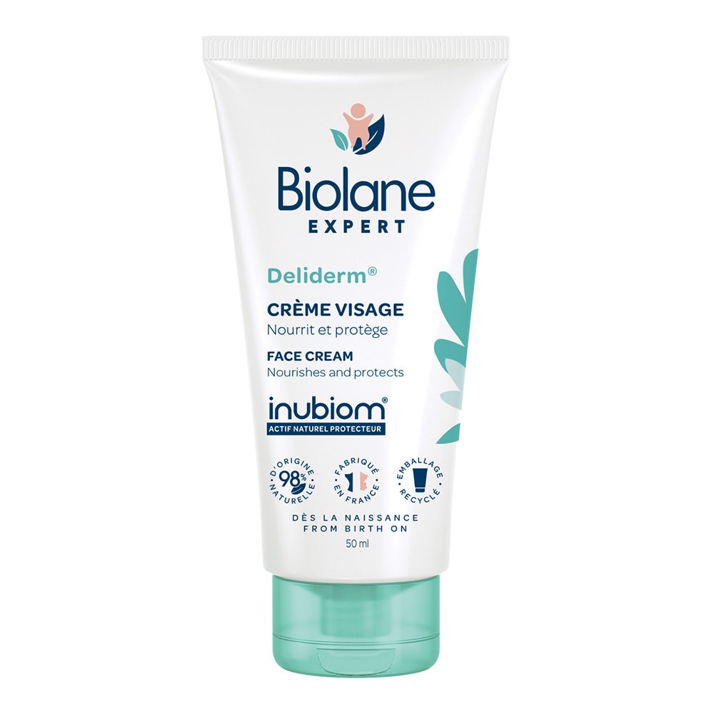 Biolane Experto Crema Rostro Bebé Deliderm Peaux Sensibles 50ml