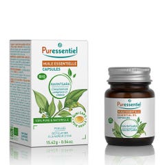 Puressentiel Aceites Esenciales Ravintsara Organic 60 Cápsulas de Aceites Esenciales Puressentiel Organic 60 cápsulas