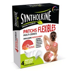 Synthol SyntholKiné Parches Flexibles Multi-Zona Dolores musculares x4