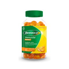 Bayer Berocca Chicle Immunea Sabor a naranja x60 gomas de borrar
