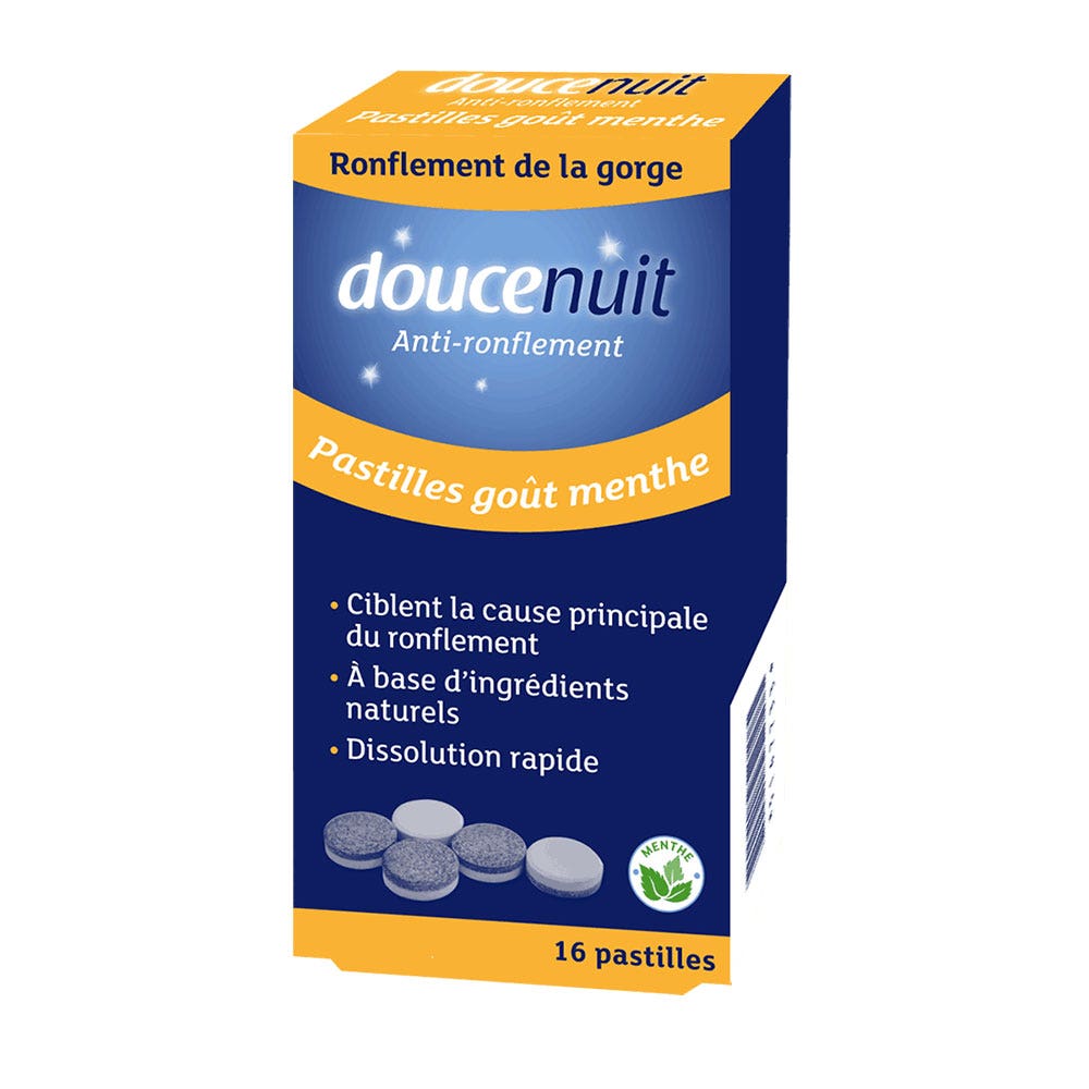 Doucenuit Pastillas antirronquidos Goût menthe x16