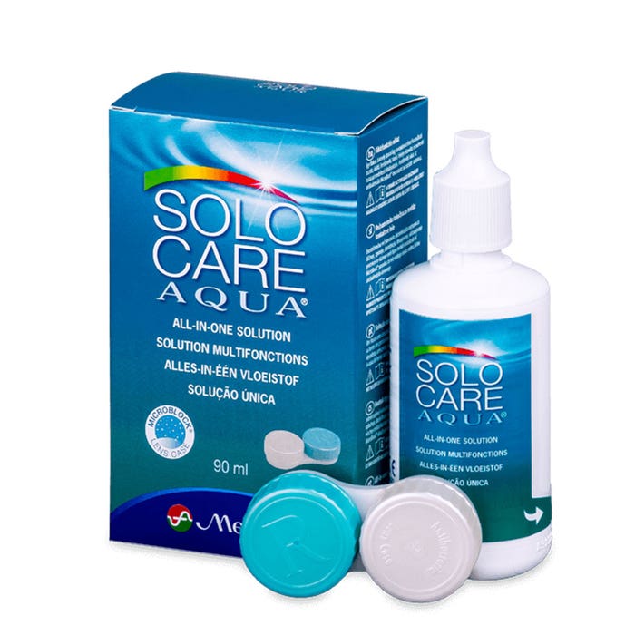 Solución multifuncional para lentes blandas 90ml Solocare Aqua Menicon