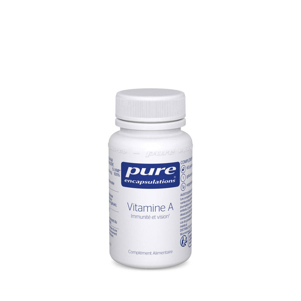 Pure Encapsulations Vitamina A Immunea si viziune 60 cápsulas