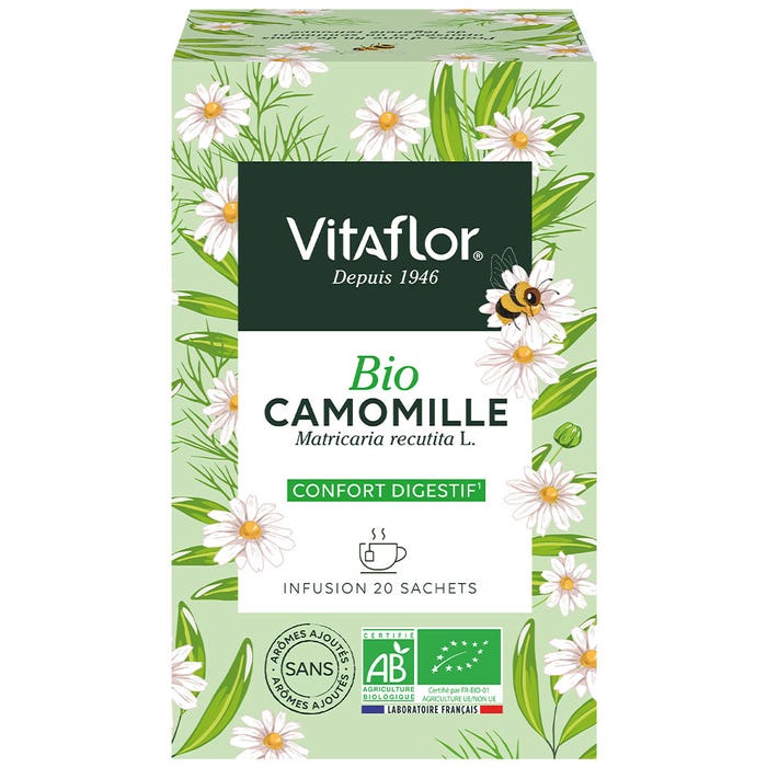 Infusión de Camomila ecológica 20 bolsas Vitaflor