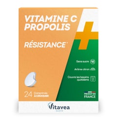 Vitavea Santé Vitamina C + Propoleo Résistance 24 Comprimidos Masticables