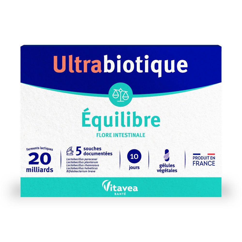 Vitavea Santé Ultrabiotique Equilibrio Flore intestinale 10 Capsulas