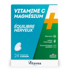 Vitavea Santé Vitamina C + Magnesio Equilibre nerveux 24 Comprimidos