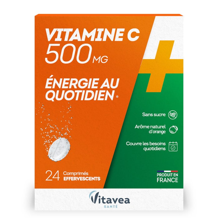 Vitamina C Efervescente 24 Comprimidos 500mg Vitavea Santé