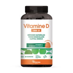 Vitavea Santé Vitamina D 1000 UI Défenses naturelles et capital osseux 30 gominolas