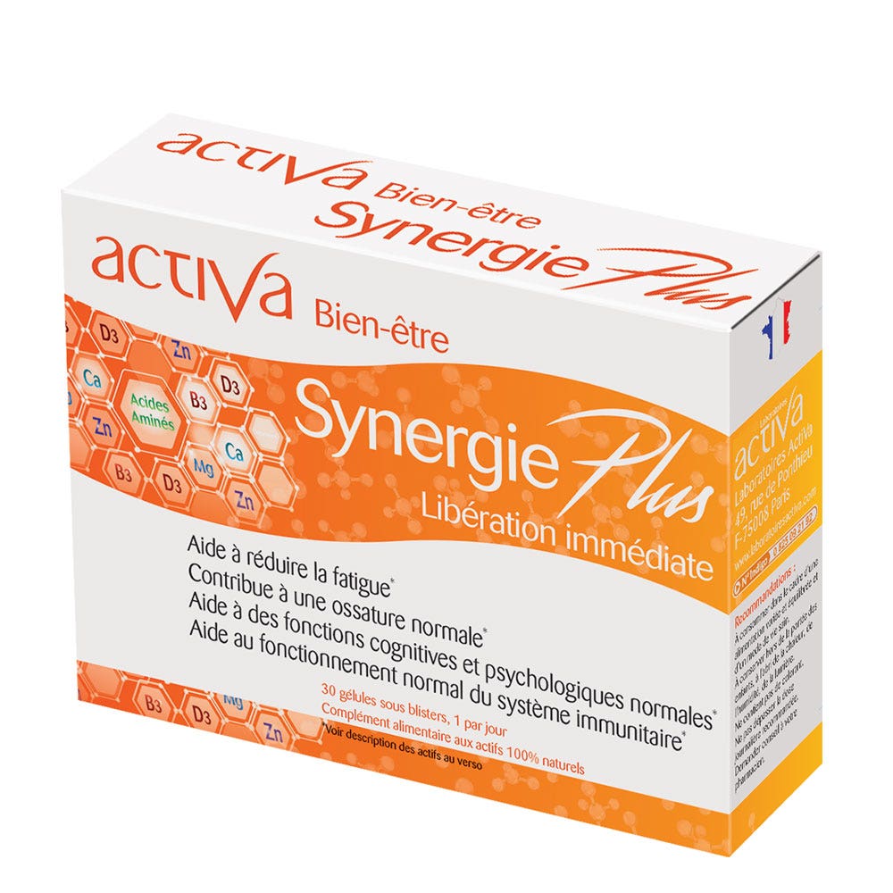 Activa Bienestar Sinergia Plus Libération immédiate 30 cápsulas