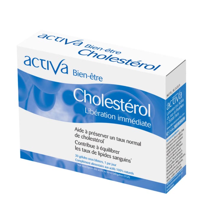 Colesterol 30 Cápsulas Bien-Être Libération immédiate Activa