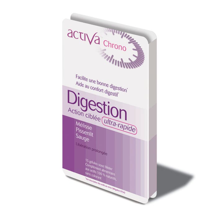 Digestivo 15 Gélulas Chrono Action ciblée Activa