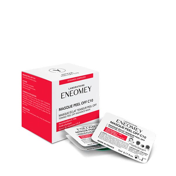 Eneomey Mascarilla peel off C10 efecto luminosidad tensor 6 x 5 ml