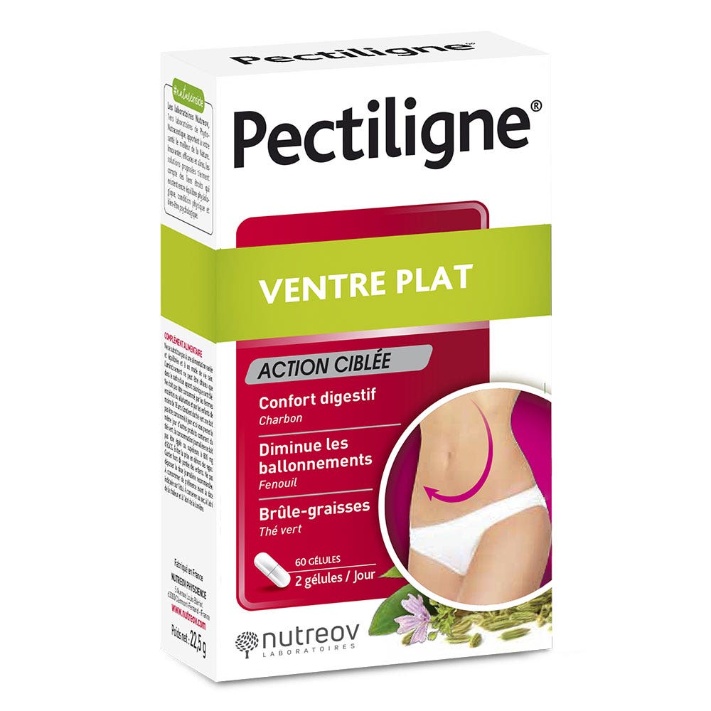 Nutreov Pectiligne Vientre plano acción específica 60 cápsulas