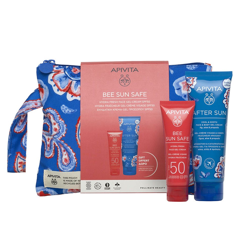 Apivita Bee Sun Safe Sun Kit 250ml Bee Sun Safe Gel Creme Hydra Fraîcheur SPF50 + Gel Creme Fraicheur Apivita Gel Creme Hydra Fraîcheur SPF50 + Gel Creme Fraicheur Apaisant 250 ml