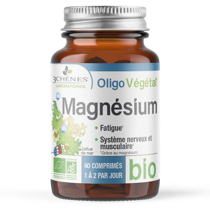 3 Chênes Magnesio bio 60 comprimidos