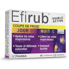 3C Pharma Efirub Resfriado Día Noche 15 cápsulas día + 5 comprimidos noche