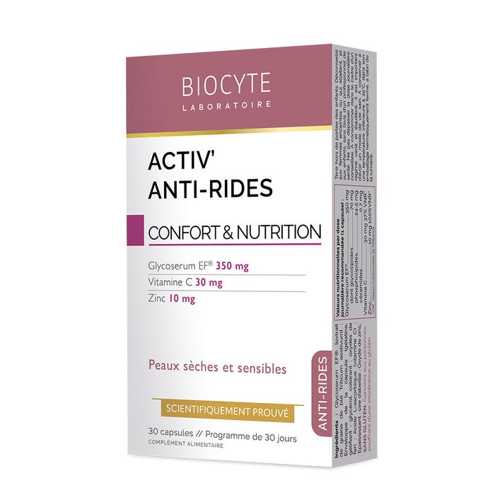 Biocyte Antiarrugas Activ'Anti-rides Pieles secas y sensibles 30 ...